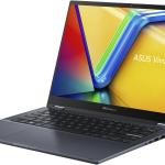 ASUS Vivobook S 14 Flip 2-in-1 Laptop, 14.0" WUXGA Touch Display, AMD Ryzen 5 7430U, 8GB DDR4 RAM, 512GB SSD, AMD Redeon Graphics, Backlit ENG-ARB K/B, Stylus Pen, Win 11, Quiet Blue | TN3402YA-LZ327W