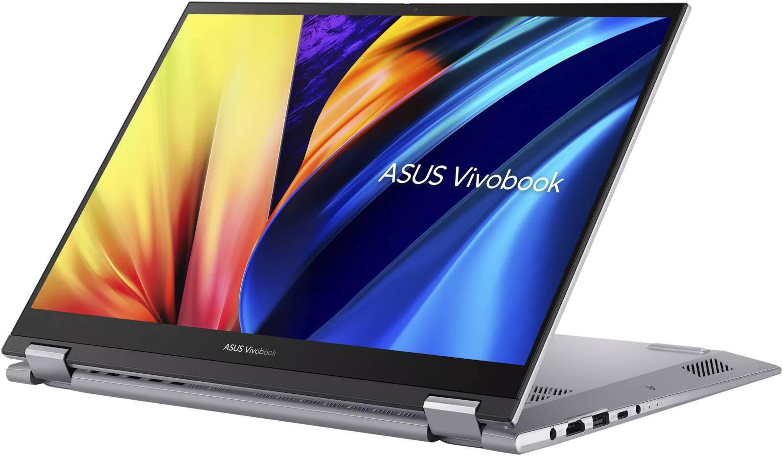 ASUS TP3402VA-LZ669W Vivobook S 14 Flip Laptop, 14" WUXGA IPS Touch Display, Intel Core i5-13420H, 16GB RAM, 512GB SSD, Intel UHD Graphics, English-Arabic K/B, Win11, Cool Silver | 90NB10W2-M00UF0