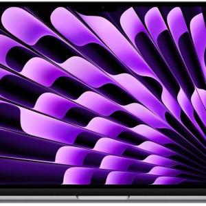 Apple MacBook Air 15-inch (2023) Notebook, Liquid Retina Display, Apple M2 Chip, 8GB RAM, 512GB SSD, 8-core CPU, 10-core GPU, 16-core Neural Engine, MacOS Ventura, English Keyboard, Space Grey | MQKQ3
