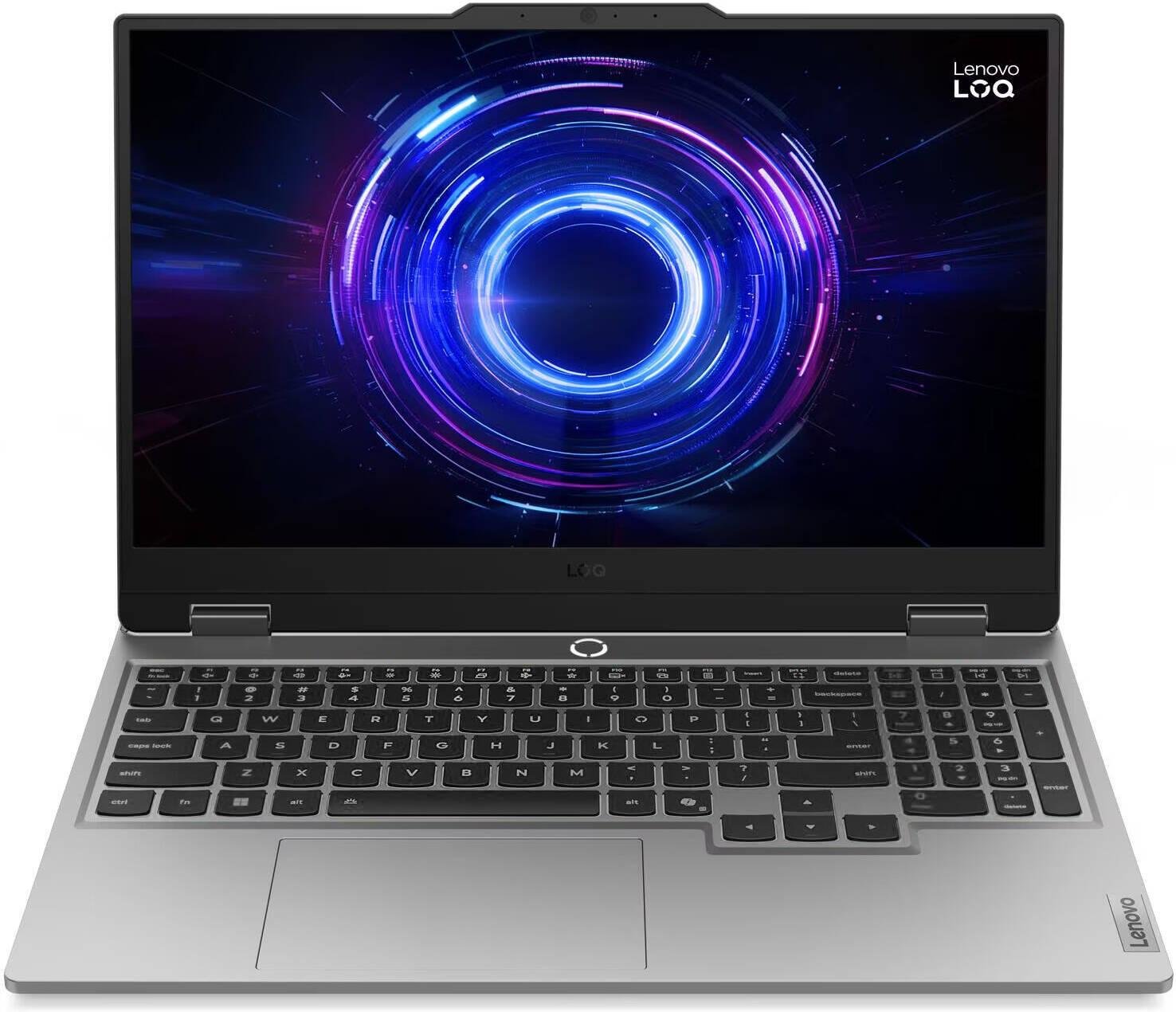 Lenovo LOQ 15IRX10 Gaming Laptop, 15"6 FHD IPS 144Hz Display, Intel Core i7-13700HX, GeForce RTX 5050 8GB, 24GB RAM, 512GB SSD, English (UK) KB, No OS, Luna Grey | 83JE00L2PS