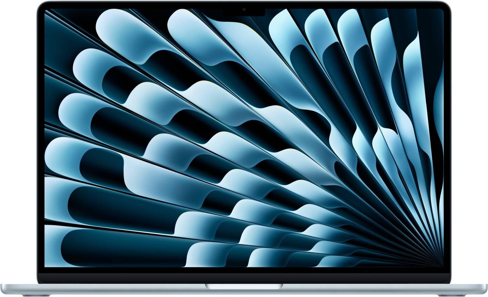 Apple MacBook Air (2025) Laptop, 15.3" Liquid Retina Display, Apple M4 Chip with 10-core CPU, 10-core GPU, 16-core Neural Engine, 24GB RAM, 512GB SSD, English Keyboard, Sky Blue | MC7D4