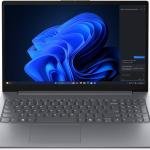 Lenovo V15 G5 IRL Laptop, 15.6" FHD TN Display, Intel Core i3-1315U Processor, 8GB RAM, 256GB SSD, Intel UHD Graphics, Non-backlit, English UK, No OS, Luna Grey | 83GW0076GP