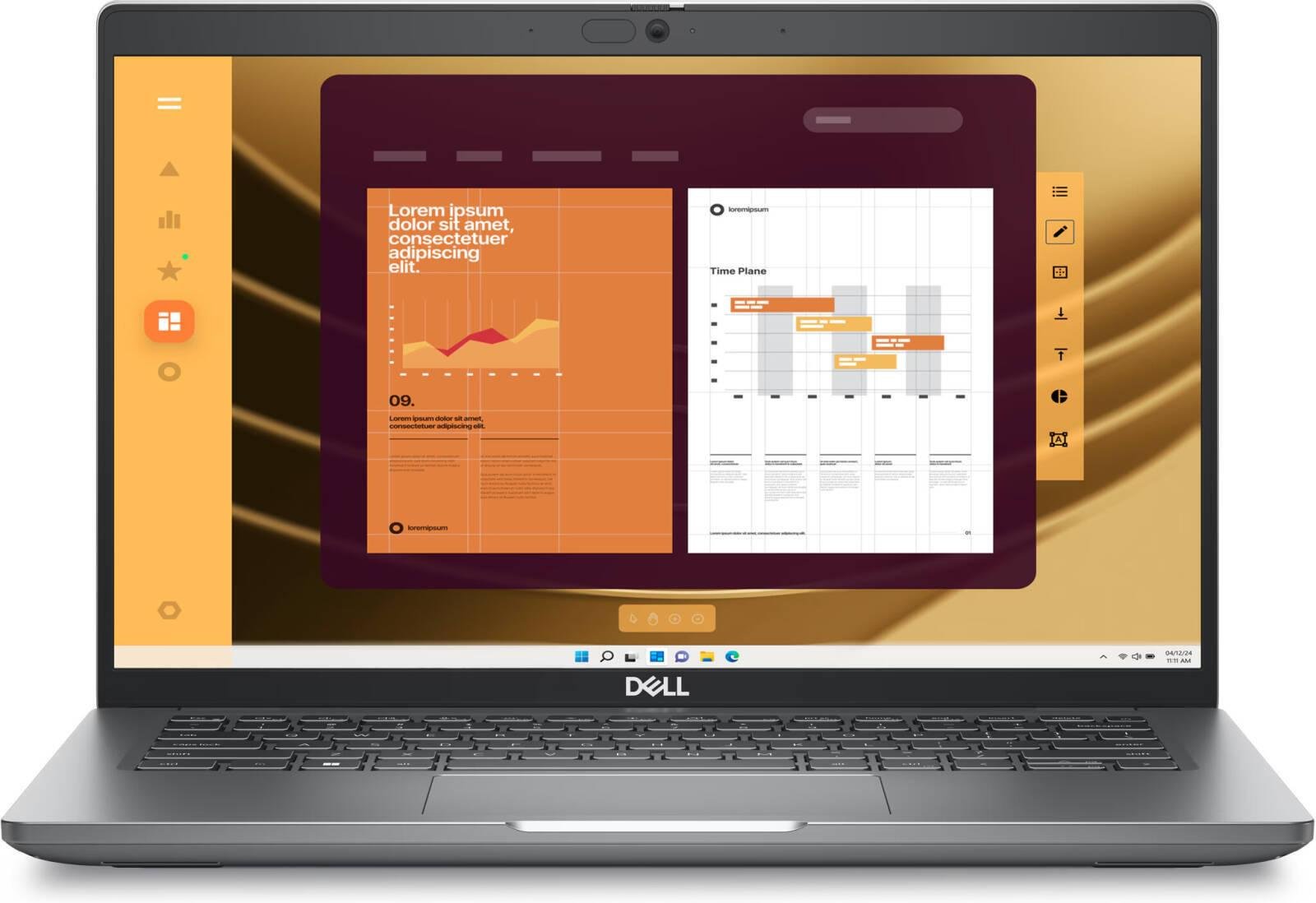 Dell Latitude 5450 Laptop, 14" FHD IPS 60Hz Display, Intel Core Ultra 5 125U, 8GB RAM, 512GB SSD, Intel Graphics, English-Arabic Keyboard, No OS, Silver | L5450U58GB512UA-2531