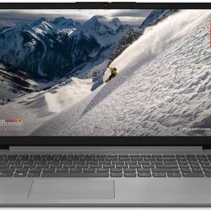Lenovo IdeaPad 1 15AMN7 Laptop, 15.6" FHD TN Display, AMD Ryzen 5 7520U, 16GB RAM, 512GB SSD, AMD Radeon 610 Graphics, Non-Backlit English-Arabic Keyboard, Win11, Cloud Gray | 82VG00PNAX