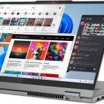 Lenovo IdeaPad 5 2-in-1 14IRU9 Laptop, 14" WUXGA OLED Display, Intel Core 7 150U CPU, 16GB RAM, 512GB SSD, Integrated Intel Graphics, Backlit, Arabic KB, Windows 11, Luna Grey | 83DT006TAX