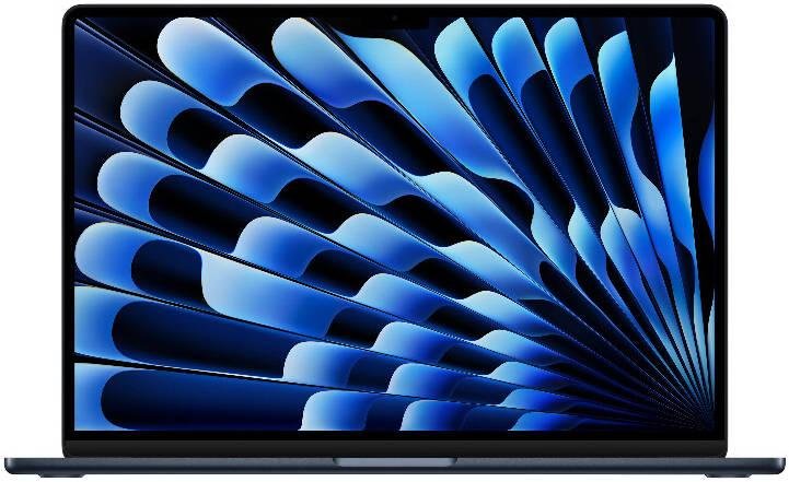 Apple MacBook Air Laptop, 15.3" Liquid Retina Display, M5 Chip, 10-Core CPU, 10-Core GPU, 16 Core Neural Engine, 16GB RAM, 512GB SSD, MacOS, English Keyboard, Midnight | MDVH4