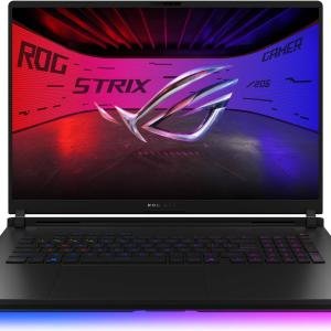 ASUS ROG Strix SCAR 18 G835LXG Gaming Laptop, 18" 4K WQUXGA 240Hz Display, Intel Core Ultra 9 290HX Plus, 64GB RAM, 2TB SSD, RTX 5090 24GB GPU, English-Arabic K/B, Win11, Off Black | 90NR0LF1-M00RP0