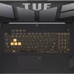 ASUS TUF F17 FX707VJ Gaming Laptop, 17.3" FHD IPS 144Hz Display, Intel Core 5 210H Processor, 16GB RAM, 512GB SSD, GeForce RTX 3050 6GB, ENG US K/B, No OS, Mecha Gray | 90NR0MY5-M00170