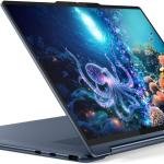 Lenovo Yoga 9 2-in-1 14ILL10 Aura Edition Laptop, 14" 2.8K WQXGA+ OLED Touch, Intel Core Ultra 7 258V, 32GB RAM, 1TB SSD, Intel Arc Graphics 140V, English-Arabic K/B, Win11, Cosmic Blue | 83LC005MAX