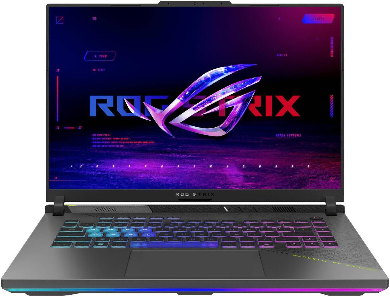 ASUS ROG Strix G16 (2025) G614 Gaming Laptop, 16" WQXGA IPS 300Hz , AMD Ryzen 9 8940HX, 32GB RAM, 1TB SSD, GeForce RTX 5080 16GB, English-Arabic K/B, Win11Home, Eclipse Gray | 90NR0QK7-M007Z0