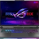 ASUS ROG Strix G16 (2025) G614 Gaming Laptop, 16" WQXGA IPS 300Hz , AMD Ryzen 9 8940HX, 32GB RAM, 1TB SSD, GeForce RTX 5080 16GB, English-Arabic K/B, Win11Home, Eclipse Gray | 90NR0QK7-M007Z0
