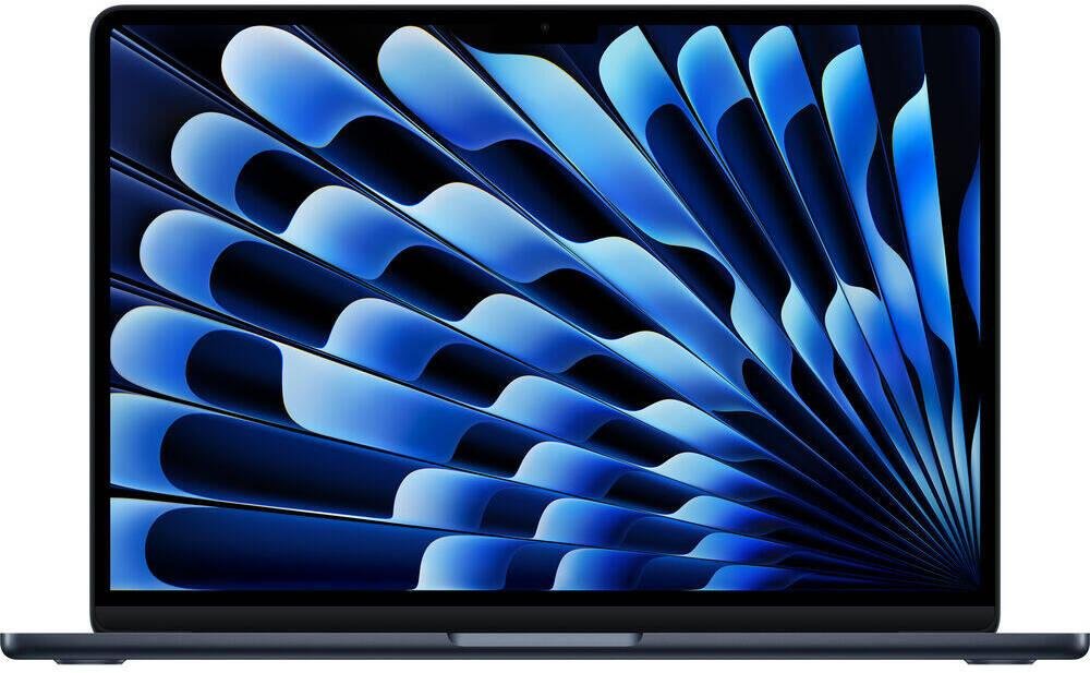 Apple MacBook Air Laptop, 13.6" Liquid Retina Display, M4 Chip with 10-Core CPU, 10-Core GPU, 16-Core Neural Engine, 16GB RAM, 2TB SSD, English K/B, MacOS, Midnight | Z1CX000RT