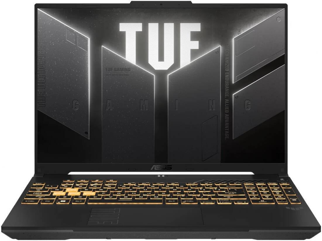 ASUS TUF Gaming F16 FX607VU Laptop, 16" WUXGA IPS 144Hz Display, Intel Core 5 210H, 8GB RAM, 512GB SSD, GeForce RTX 4050 6GB GPU, English Keyboard, Win11, Mecha Gray | 90NR0N06-M00A30