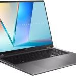 ASUS Vivobook 16 Flip TP3607 Copilot+ Laptop, 16" WUXGA OLED Touch Display, Intel Core Ultra 7 258V, 32GB RAM, 1TB SSD, Intel Arc Graphics, English Keyboard, Win11, Matte Gray | 90NB1511-M00BU0