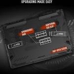 ASUS TUF Gaming A15 FA506NCQ-HN038 Laptop, 15.6" FHD Display, AMD Ryzen 7 170, 8GB RAM, 512GB SSD, GeForce RTX 3050 4GB GPU, ENG Keyboard, NO OS, Graphite Black | 90NR0QE7-M001P0