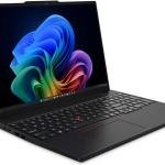 Lenovo ThinkPad T16 Gen 5 Laptop, 16" WUXGA IPS Display, Intel Core Ultra 7 355, 16GB RAM, 512GB SSD, Intel Graphics, English-Arabic Keyboard, Windows 11 Pro, Black | 21WT0021GR