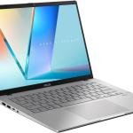 ASUS Vivobook S14 S3407VA Laptop, 14" WUXGA IPS 60Hz Display, Intel Core 5 210H, 16GB RAM, 512GB SSD, Intel UHD Graphics, English-Arabic Keyboard, Win11, Cool Silver | 90NB1681-M00660