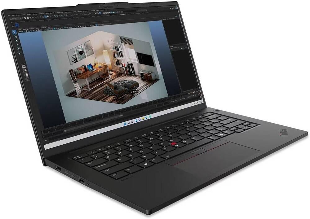 Lenovo ThinkPad P14s Gen 5 Laptop, 14.5" WUXGA IPS Display, Intel Core Ultra 7-155H, 64GB RAM, 1TB SSD, RTX 500 Ada Generation 4GB Laptop GPU, ENG-ARB Backlit K/B, No OS, Black | 21G2S28D00-Upgraded