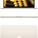 Apple MacBook Air 2024 Laptop, 15.3'' Liquid Retina Display, M3 Chip, 10-core GPU, 8GB RAM, 512GB SSD, Touch ID, Backlit Magic Keyboard, International Version, Starlight | MRYT3