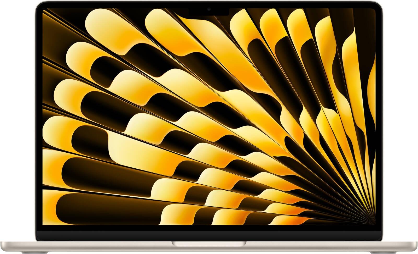 Apple MacBook Air Laptop, 13.6" Liquid Retina Display, M4 Chip with 10-Core CPU, 10-Core GPU, 16-Core Neural Engine, 24GB RAM, 1TB SSD, English Backlit Magic Keyboard, MacOS, Starlight | Z1CW000R0