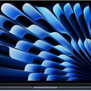 Apple MacBook Air Laptop, 13.6" Liquid Retina Display, M4 Chip with 10-Core CPU, 10-Core GPU, 16-Core Neural Engine, 24GB RAM, 512GB SSD, English Backlit Magic Keyboard, MacOS, Midnight | MC6C4 ZE/A