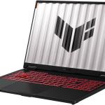 ASUS TUF Gaming A16 FA608UH Laptop, 16" WUXGA IPS 165Hz Display, AMD Ryzen 7 260, 16GB RAM, 512B SSD, GeForce RTX 5050 8GB GPU, English-Arabic K/B, No OS, Jaeger Gray | 90NR0KS1-M003P0