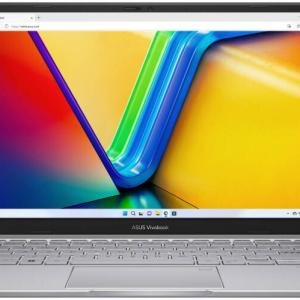 ASUS Vivobook 14 X1404VAP Laptop, 14" FHD IPS Display, Intel Core 7 150U, 16GB RAM, 1TB SSD, Intel Graphics, English-Arabic Keyboard, Windows 11 Home, Cool Silver | 90NB13U2-M00TA0