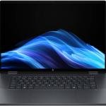 HP OmniBook X FlipNGAI 16-as0023dx Laptop, 16" 2K IPS Touch Display, Intel Core Ultra 7 256V, 16GB RAM, 1TB SSD, Intel Arc 140V GPU, English Keyboard, Windows 11 Home, Eclipse Gray | B5UH1UA