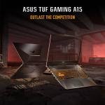ASUS TUF Gaming A15 FA506NCG Laptop, 15.6" FHD IPS 144Hz Display, AMD Ryzen 7 7445HS, 16GB RAM, 512GB SSD, GeForce RTX 3050 4GB GPU, English-Arabic K/B, Win11, Graphics Black | 90NR0JF7-M00H60