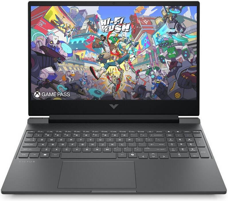 HP 15-fa2031ne Victus Gaming Laptop, 15.6" FHD IPS 144Hz Display, Intel Core i7-14650HX, 16GB RAM, 512GB SSD, GeForce RTX 4050 6GB GPU, ENG-Arabic Keyboard, No OS, Mica Silver | C34WHEA#ABV