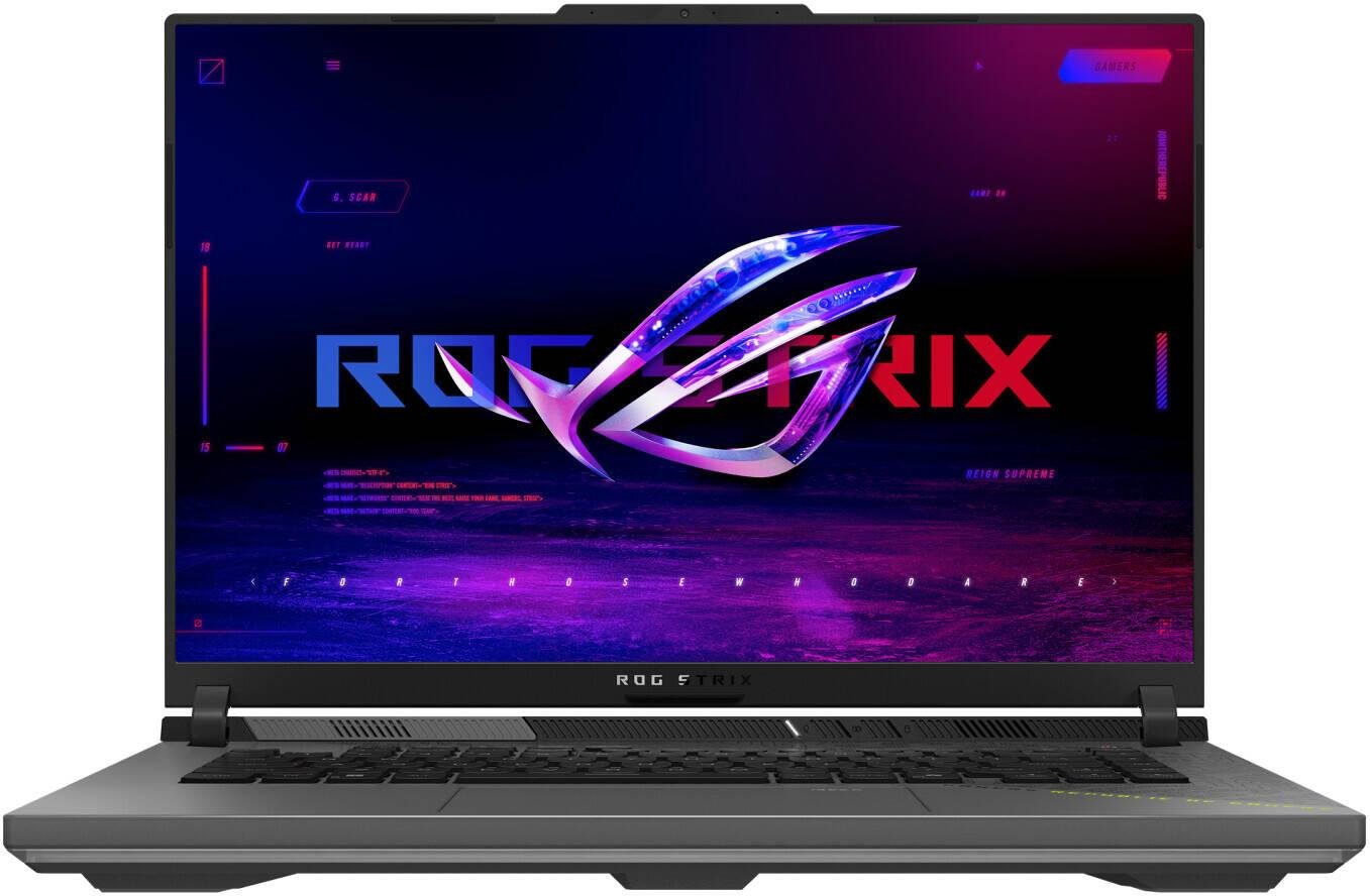 ASUS ROG Strix G16 G614FM Gaming Laptop, 16" WQXGA IPS Display, AMD Ryzen 9 9955HX, 16GB RAM, 1TB SSD, GeForce RTX 5060 8GB GPU, English K/B, Win11, Eclipse Gray | G614FM-RV169W