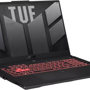 ASUS TUF A17 (2023) Gaming Laptop, 17.3" FHD IPS 144Hz Display, AMD Ryzen 7 7445HS, 16GB RAM, 512GB SSD, GeForce RTX 4050 6GB GPU, English K/B, No OS, Mecha Gray | 90NR0EF5-M009A0