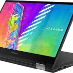 Asus Vivobook TP1400 14.0'' HD Touch Flip Laptop, Intel Celeron N4500 1.1 Ghz, 4GB RAM, 128GB SSD, Intel HD Graphics, Windows 11 Home, English-Arabic KB, Stylus Pen Included, Blue | TP1400KA-BZ056WS