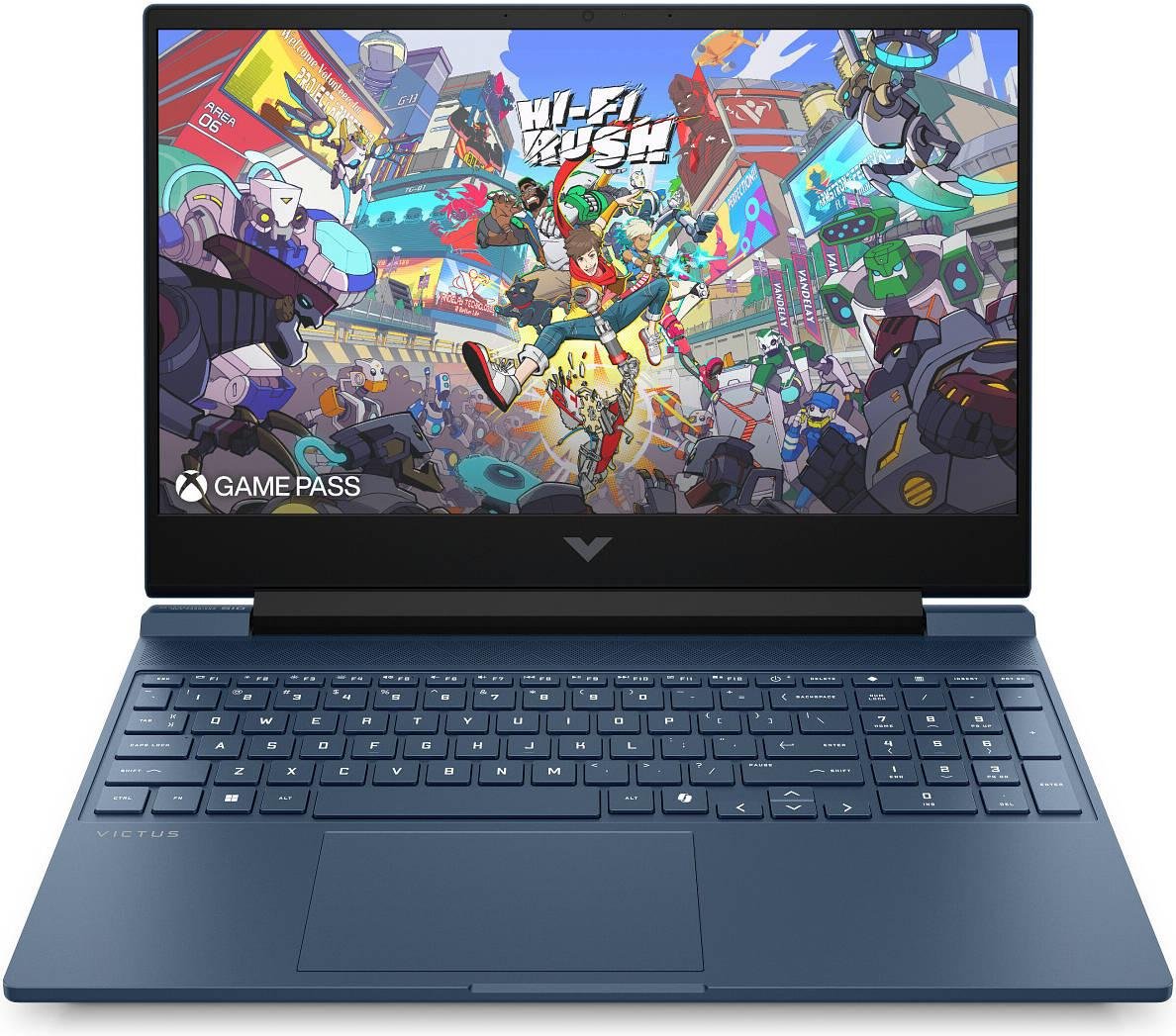 HP Victus 15-fa2081ne Gaming Laptop, 15.6" FHD IPS 144Hz Display, Intel Core 7 240H, 16GB RAM, 1TB SSD, GeForce RTX 5060 8GB Graphics Card, English-Arabic Keyboard, No OS, Performance Blue | D15E5EA