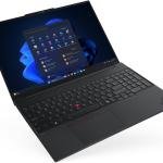 Lenovo ThinkPad E16 Gen 3 Laptop, 16" WUXGA IPS 60Hz Display, Intel Core Ultra 7 255H, 16GB RAM, 512GB SSD, Intel Graphics, Backlit Arabic K/B, No OS, Black | 21SR005NGR