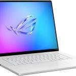ASUS ROG Zephyrus G16 GU605 Gaming Laptop, 16" 2.5K OLED 240Hz Display, Intel Core Ultra 9 285H, 64GB RAM, 1TB SSD, GeForce RTX 5070 Ti 12GB, English-Arabic KB, Win11, Platinum White | 90NR0LZ6-M00BD0