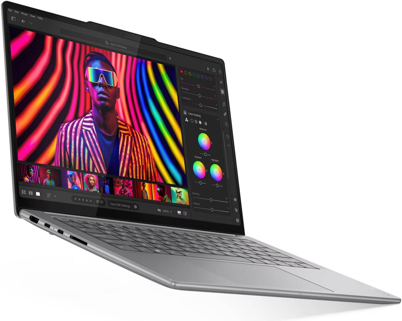 Lenovo Yoga Pro 7 14IAH10 Laptop, 14.5" 3K OLED Touch Display, Intel Core Ultra 7 255H, 32GB RAM, 1TB SSD, Intel Arc 140T Graphics, English-Arabic K/B, Win11, Luna Grey | 83KF0025AX (OPEN BOX)