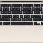 Apple MacBook Air Laptop, 13.6" Liquid Retina Display, M4 Chip with 10-Core CPU, 10-Core GPU, 16-Core Neural Engine, 24GB RAM, 1TB SSD, English Backlit Magic Keyboard, MacOS, Starlight | Z1CW000R0