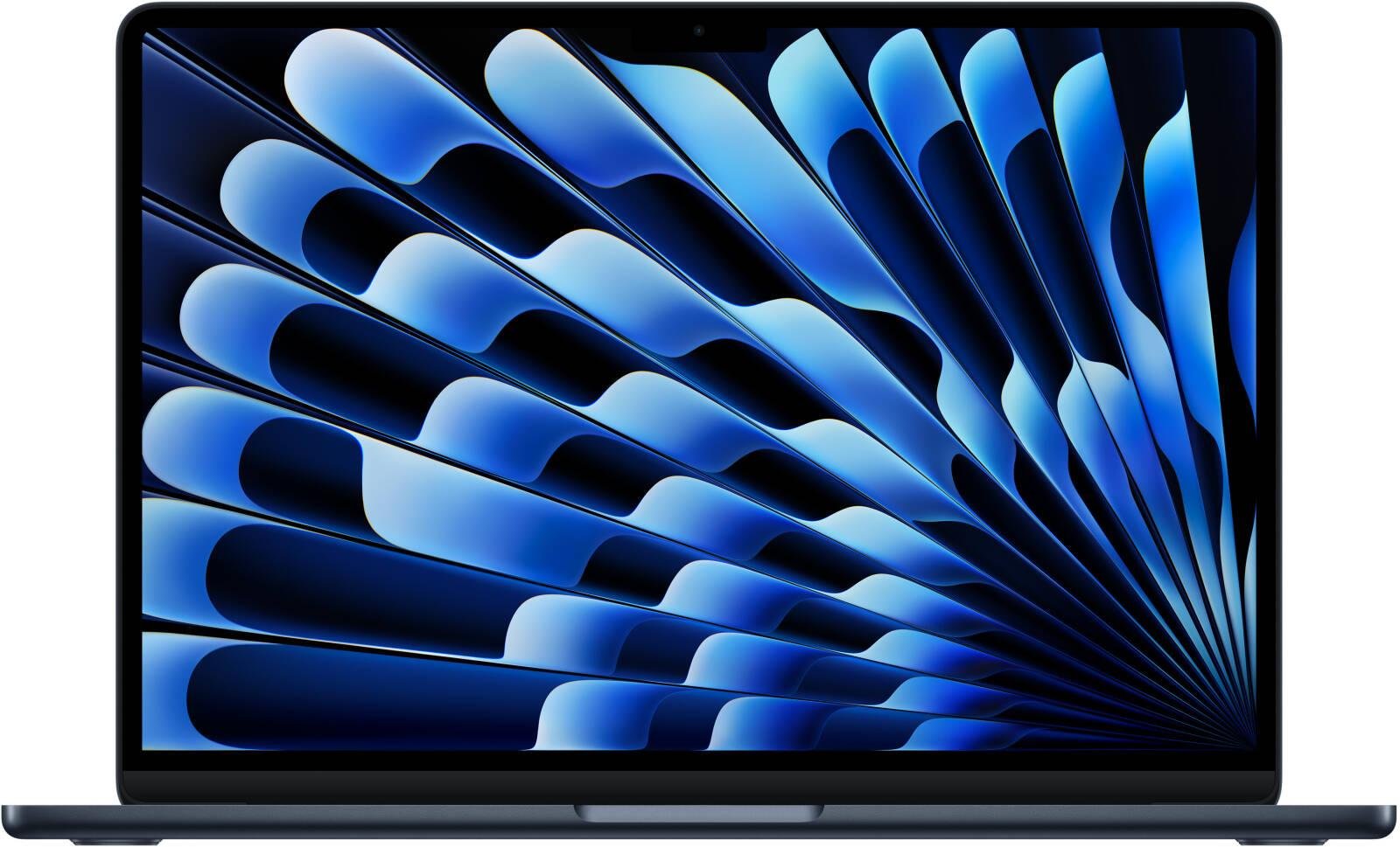 Apple MacBook Air Laptop, 13.6" Liquid Retina Display, M4 Chip, 10-Core CPU, 10-Core GPU, 16-Core Neural Engine, 24GB RAM, 1TB SSD, English K/B, MacOS, Midnight | Z1GU000PJ / Z1CY00175 / Z1CY000S2