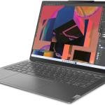 Lenovo Yoga Slim 6 14IRH8 Laptop, 14" WUXGA OLED Display, Intel Core i5-13500H, 16GB RAM, 512GB SSD, Intel Iris Xe Graphics, English-Arabic Keyboard, Windows 11 home, Storm Grey | 83E0002GAX