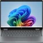 HP 14-kb0023dx OmniBook X FlipNGAI Laptop, 14" Diagonal 2K OLED Display, Intel Core Ultra 7 355 Processor, 16GB RAM, 1TB SSD, Intel Graphics, English Backlit K/B, Windows 11, Meteor Silver | D3KN6UA