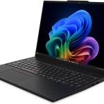 Lenovo ThinkPad T16 Gen 5 Laptop, 16" WUXGA IPS Display, Intel Core Ultra 7 355, 16GB RAM, 512GB SSD, Intel Graphics, English-Arabic Keyboard, Windows 11 Pro, Black | 21WT0021GR