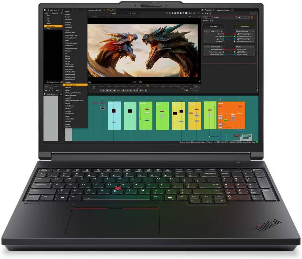 Lenovo ThinkPad P16 Gen 3, 16" 3.2K OLED 120Hz Touch Display, Intel Core Ultra 9 275HX, 96GB RAM, 2TB SSD, NVIDIA RTX Pro 5000 Blackwell 24GB, English-Arabic K/B, Win11Pro, Black | 21RQ000QGR
