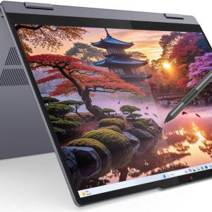 Lenovo IdeaPad 5 2-in-1 14AKP10 Laptop, 14" WUXGA IPS Display, AMD Ryzen AI 7 350 Processor, 16GB RAM, 512GB SSD, AMD Radeon 860M Graphics, English Keyboard, Win11, Luna Grey | 83KT001TUS