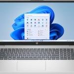 HP 15-fd0250wm Laptop, 15.6" FHD Display, Intel Core i5-1334U Processor, 8GB RAM, 512GB SSD, Intel Iris Xe Graphics, English Keyboard, Windows 11 Home, Natural Silver | BY0S6UA