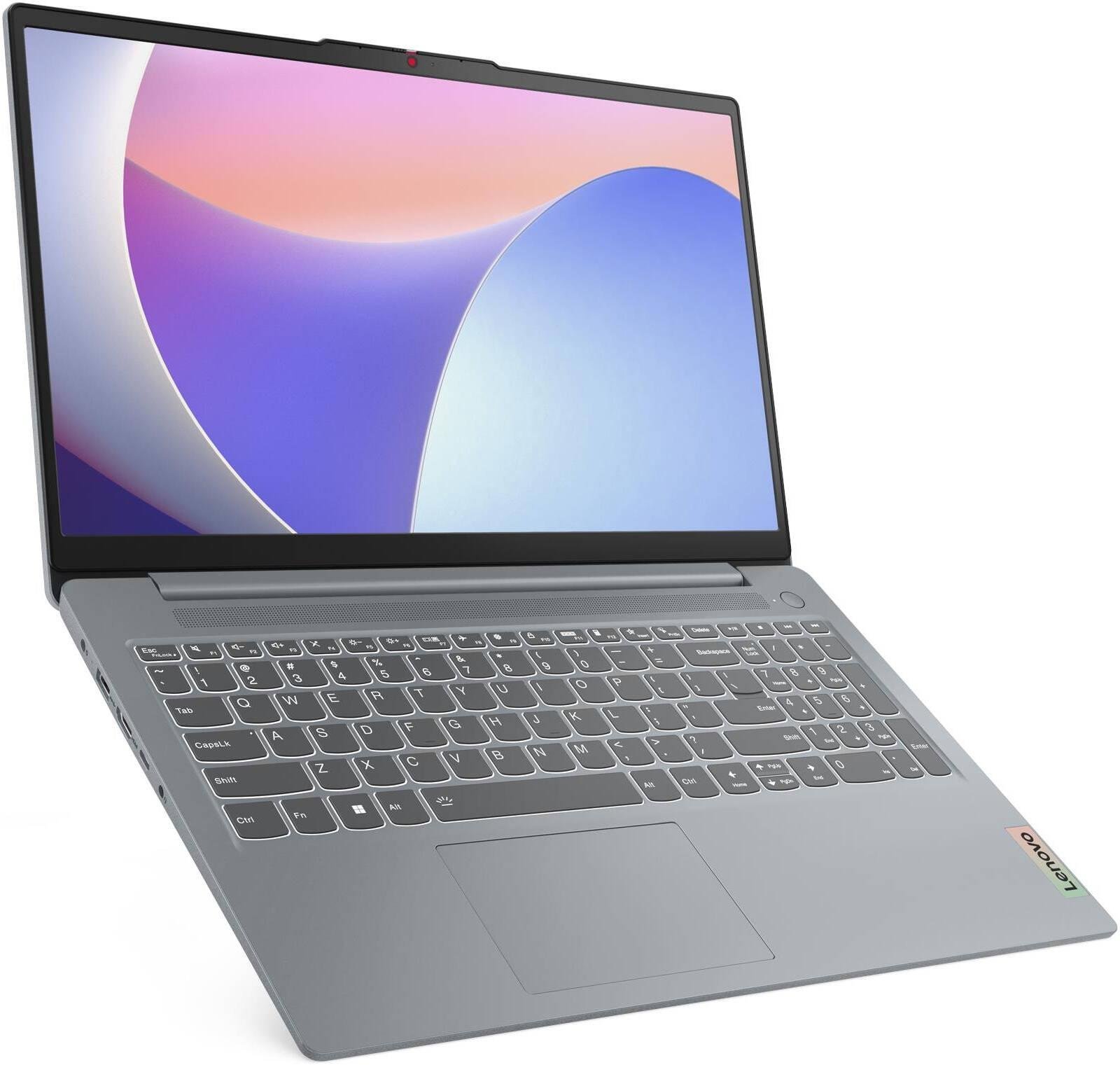 Lenovo IdeaPad Slim 3 15IRU8 Laptop, 15.6" FHD IPS Display, Intel Core i3-1315U, 8GB RAM, 256GB SSD, Intel UHD Graphics, Non-Backlit English (UK) Keyboard, No OS, Arctic Grey | 82X700DBUE