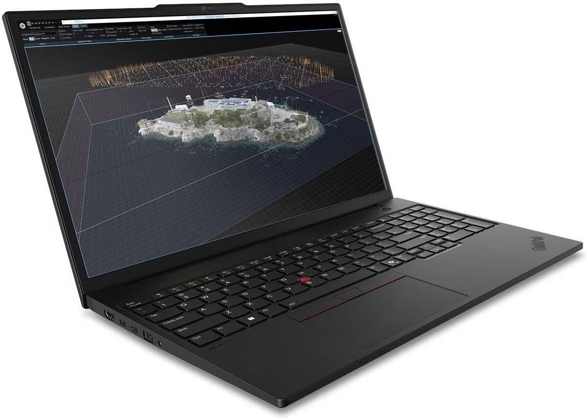 Lenovo ThinkPad P16s Gen 4 Workstation Laptop, 16" WUXGA IPS 60Hz Display, Intel Core Ultra 7 265H vPro, 32GB RAM, 1TB SSD, NVIDIA RTX Pro 500 blackwell 6GB, English K/B, Win11Pro, Black | 21QWS60K01