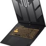ASUS TUF F17 FX707VJ Gaming Laptop, 17.3" FHD IPS 144Hz Display, Intel Core 5 210H Processor, 16GB RAM, 512GB SSD, GeForce RTX 3050 6GB, ENG US K/B, No OS, Mecha Gray | 90NR0MY5-M00170