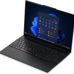Lenovo ThinkPad E16 Gen 3 Laptop, 16" WUXGA IPS 60Hz Display, Intel Core Ultra 7 255H, 16GB RAM, 512GB SSD, Intel Graphics, Backlit Arabic K/B, No OS, Black | 21SR005NGR